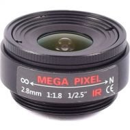 AIDA Lente de mega píxeles focal fija de 2,8 mm de montaje CS - CS-2.8F