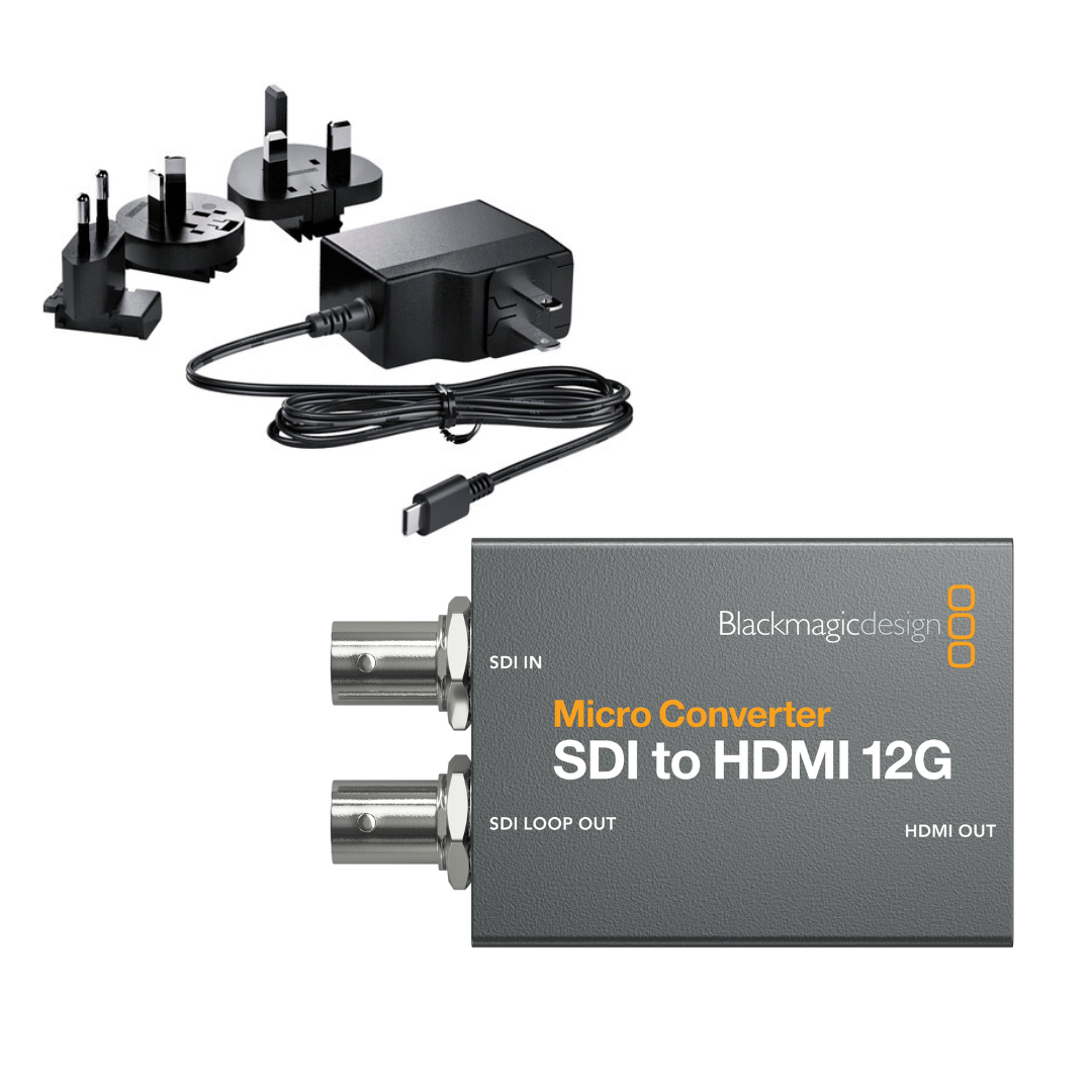 Blackmagic Design Micro Converter SDI to HDMI 12G with Power Supply