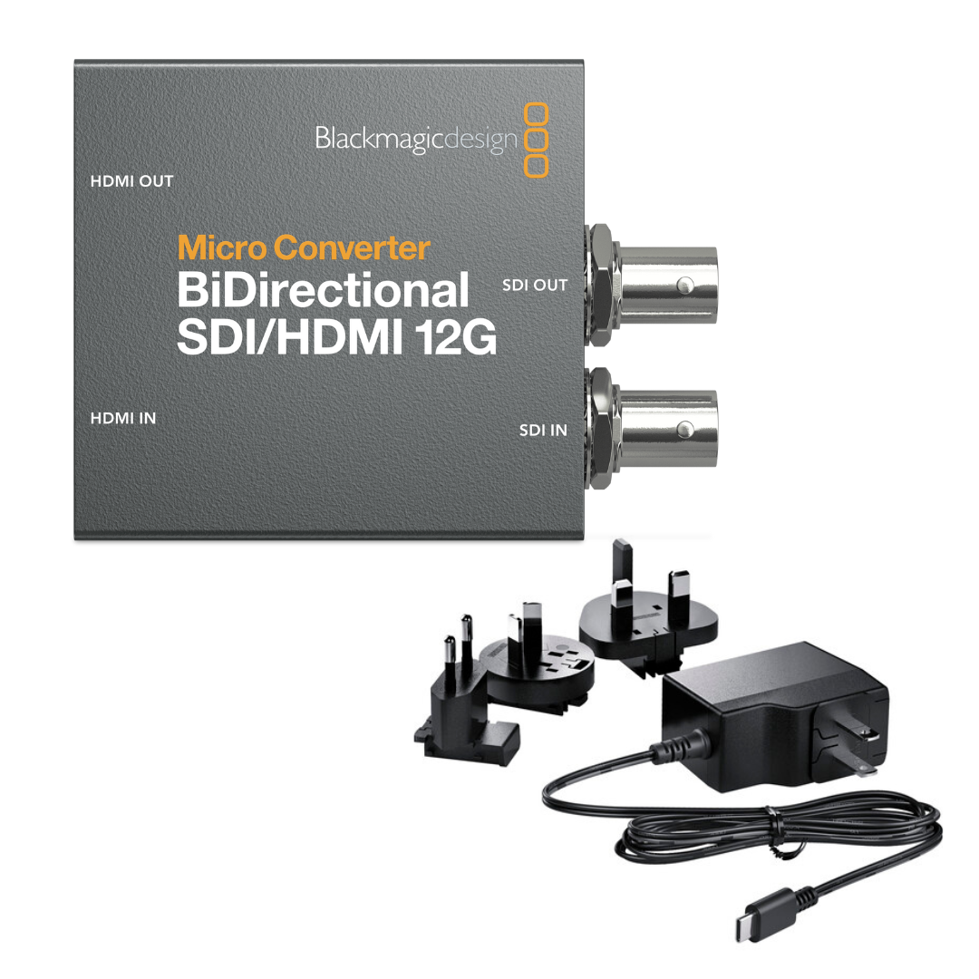 Micro Converter BiDirectional SDI/HDMI 12G wPSU