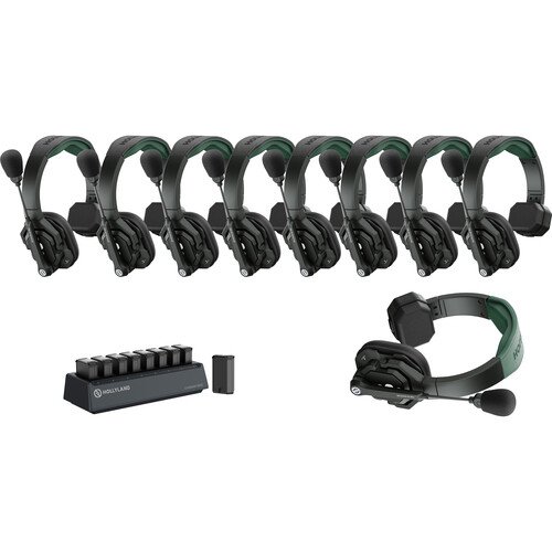Hollyland Solidcom SE Pro 9S 9-Person Full-Duplex Single-Ear Headset Intercom System (1.9 GHz)